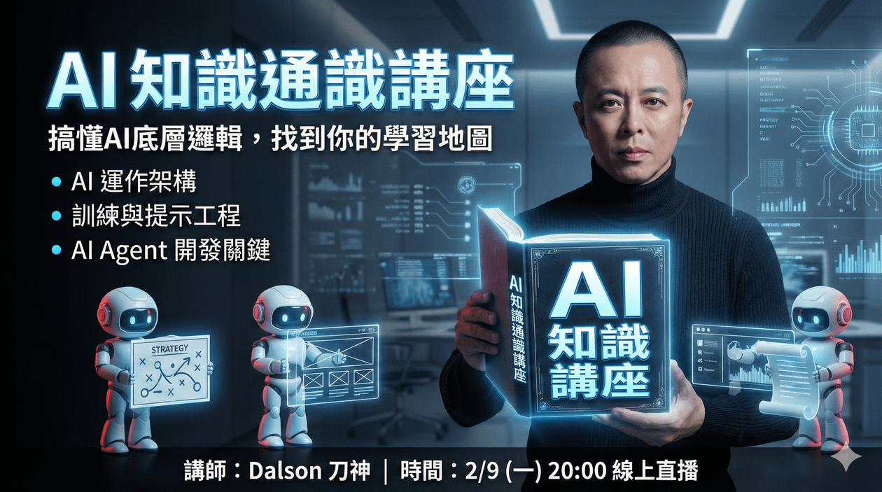 AI 知識通識講座——搞懂 AI 的底層邏輯,找到屬於你的學習地圖