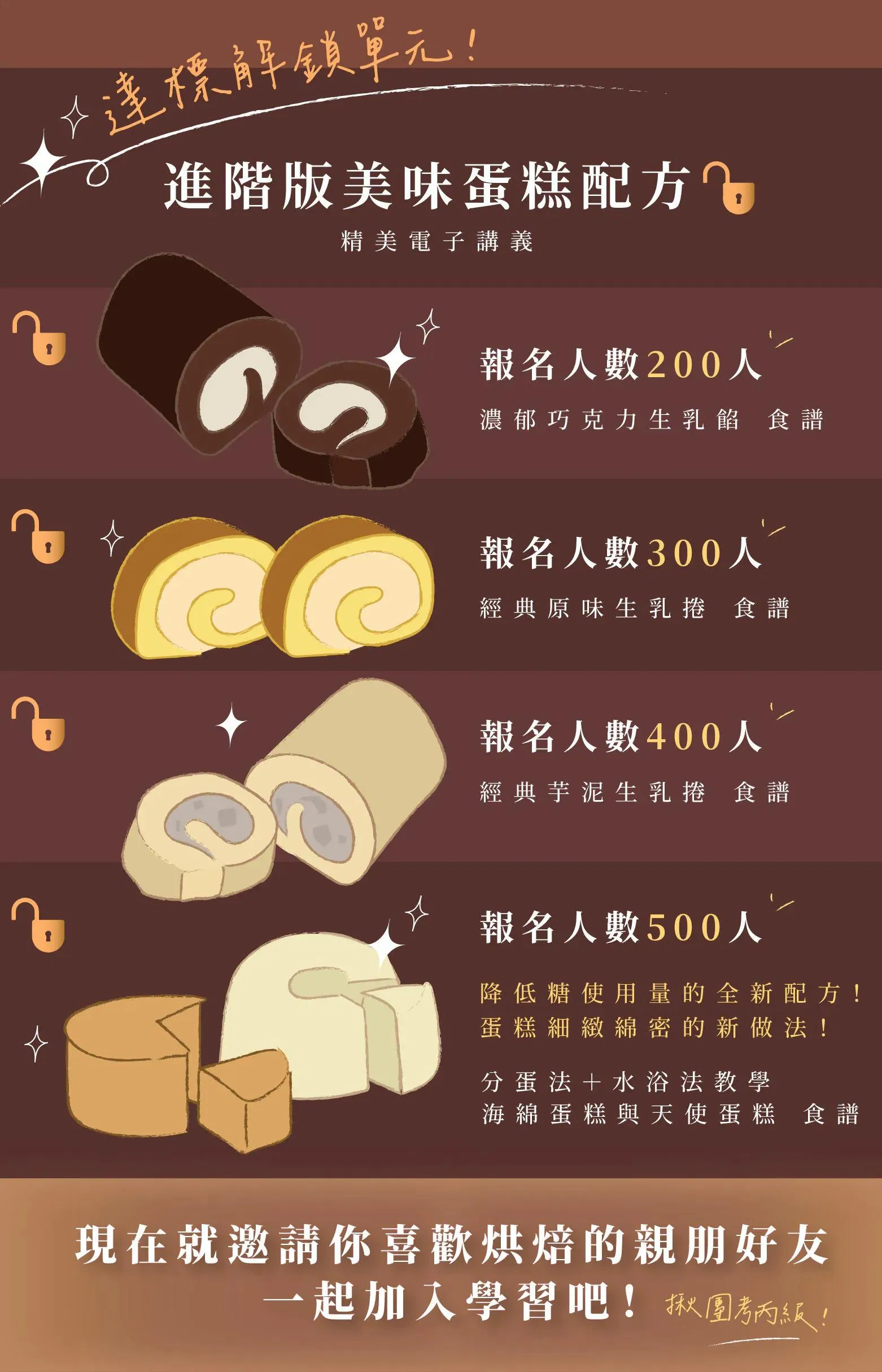 課程解鎖限定配方