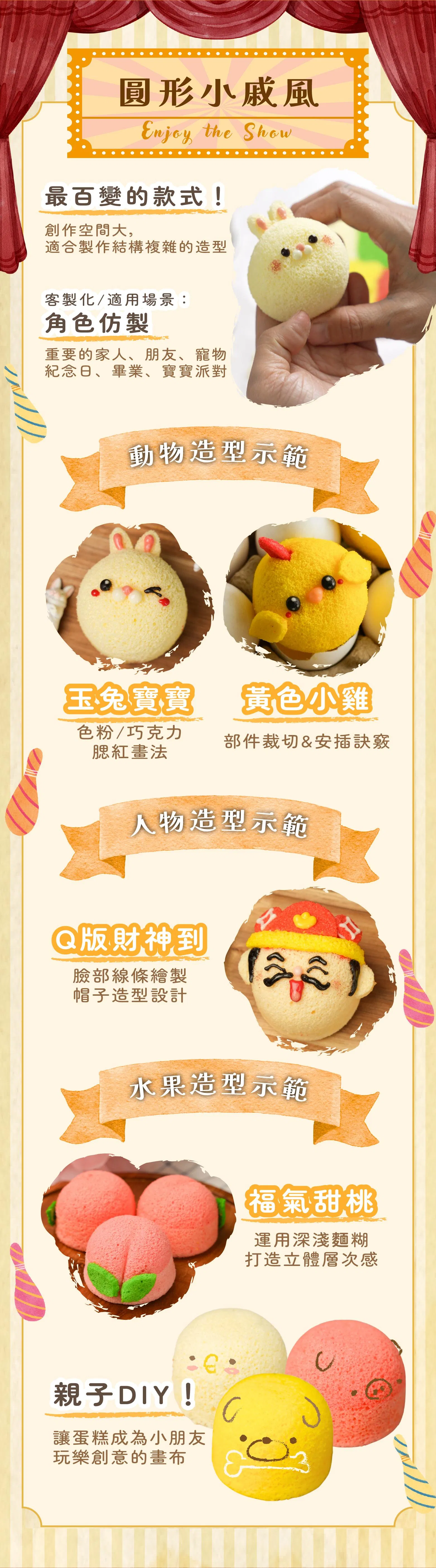 圓形小戚風