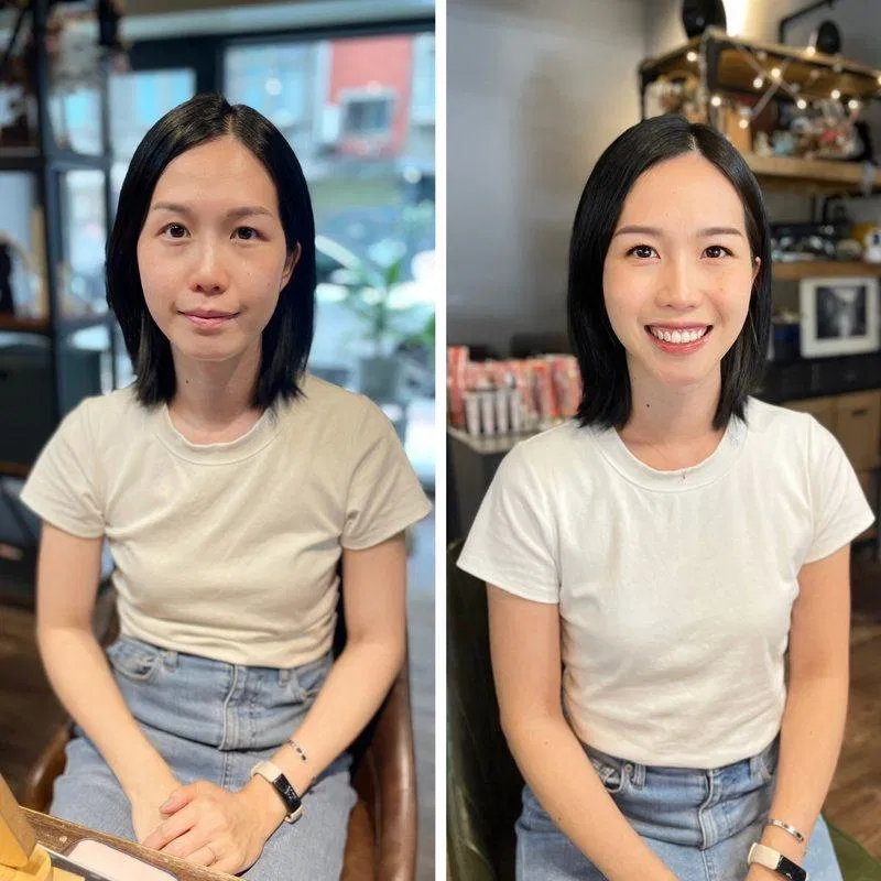 學員妝容調整前後對照,第四組