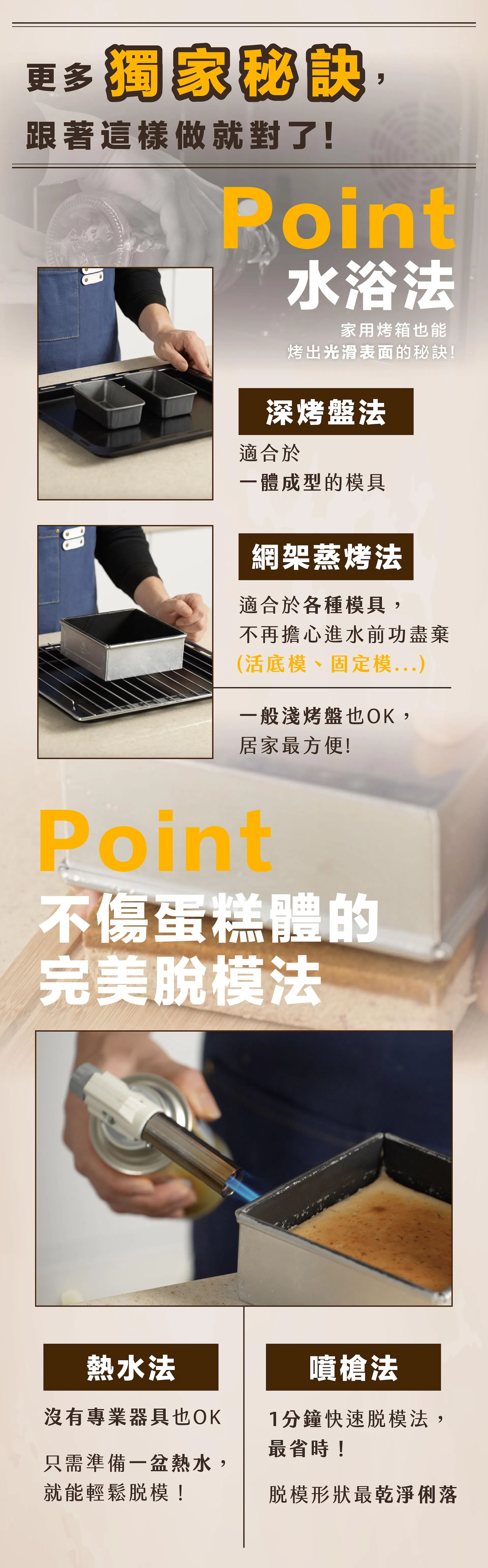蛋糕完美脫模