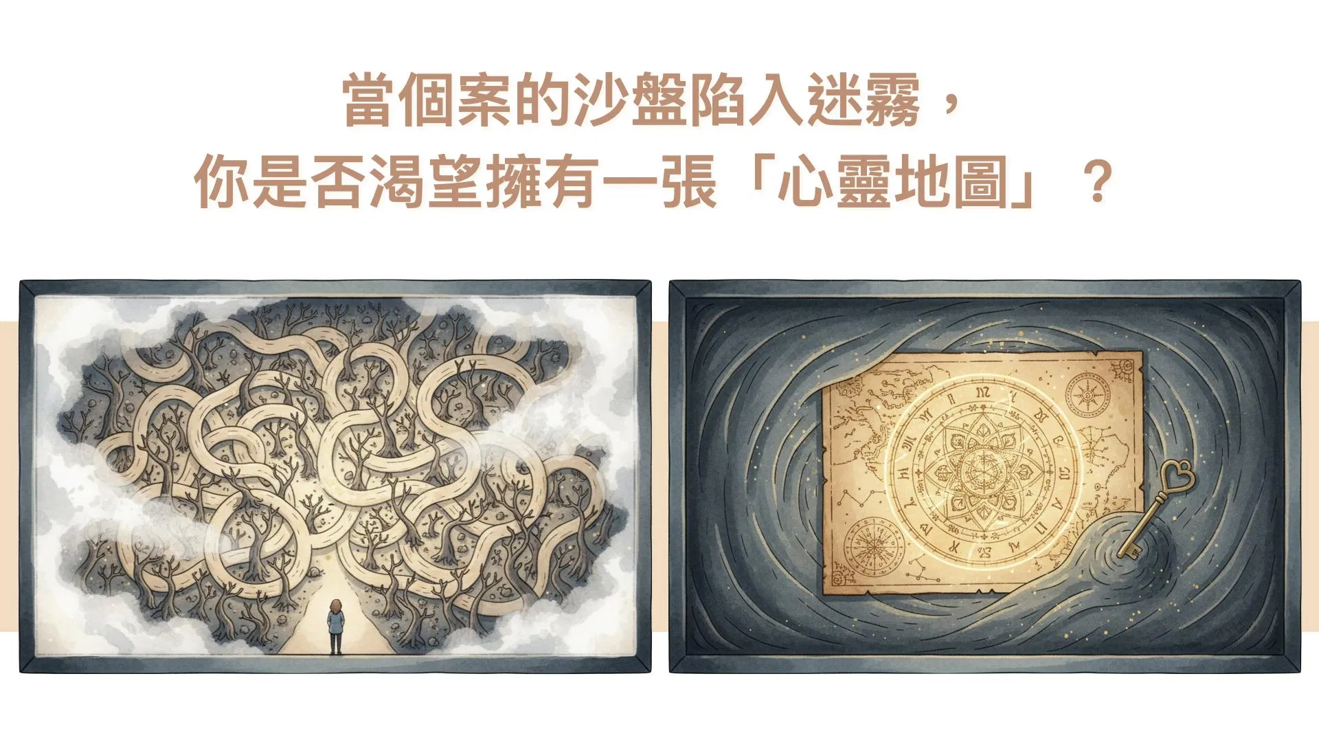 當個案的沙盤陷入迷霧，你是否渴望擁有一張「心靈地圖」？