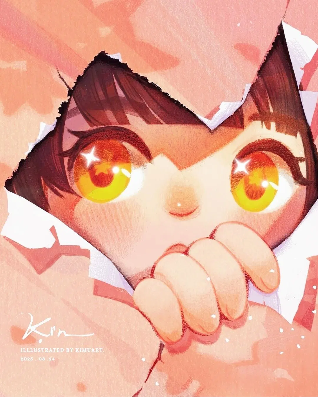 KIMU 用色塊速塗法 4 小時完成的插畫
