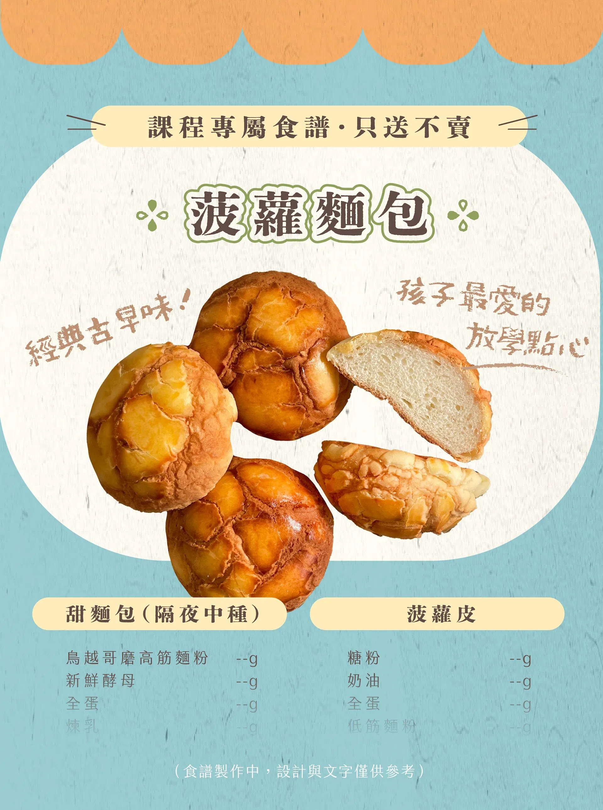 課程專屬食譜
