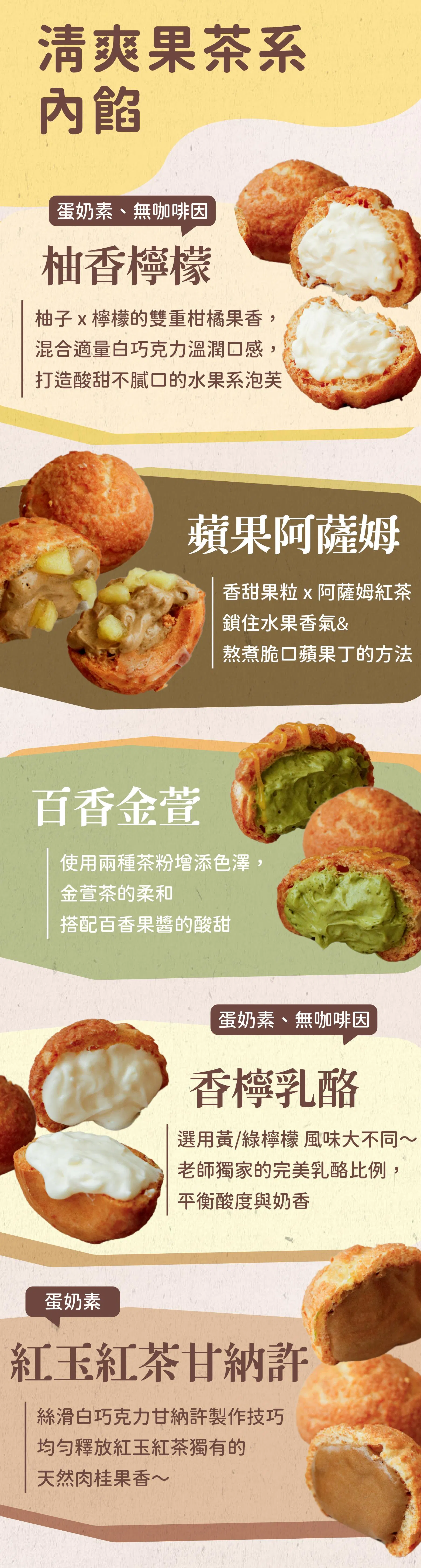 清爽果茶內餡