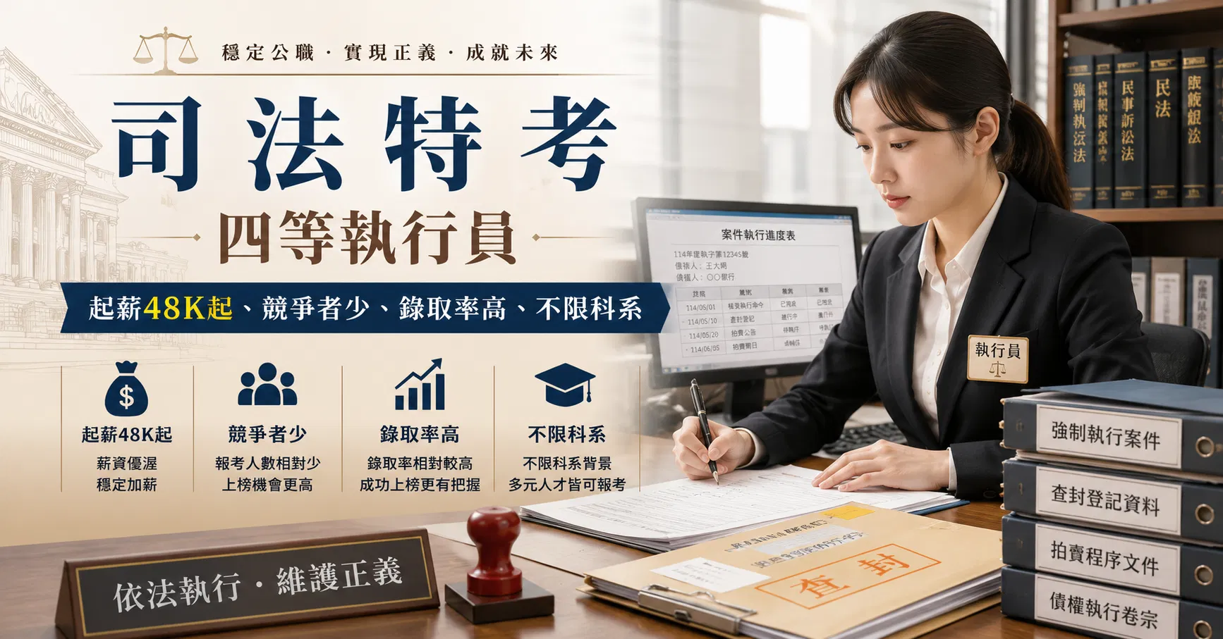 2027司法特考四等執行員完整攻略與學思酷高效函授課程推薦