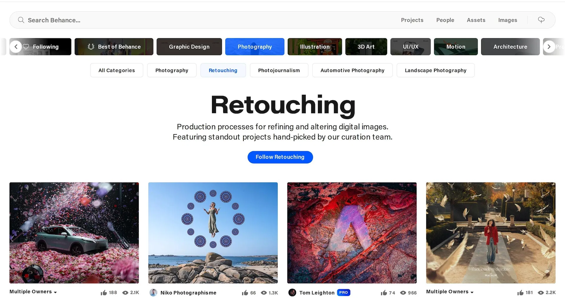 Behance Retouching 精選作品 — Photoshop 合成精修