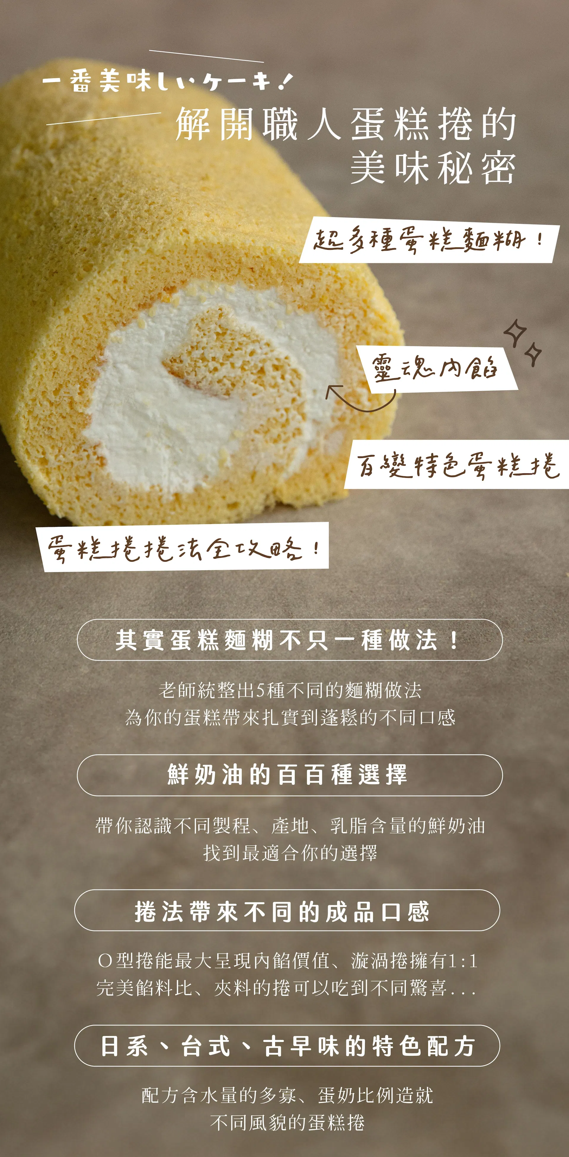 蛋糕捲的美味秘密