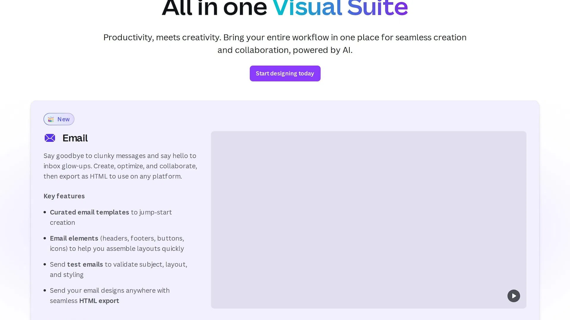 Canva Visual Suite 官方頁面