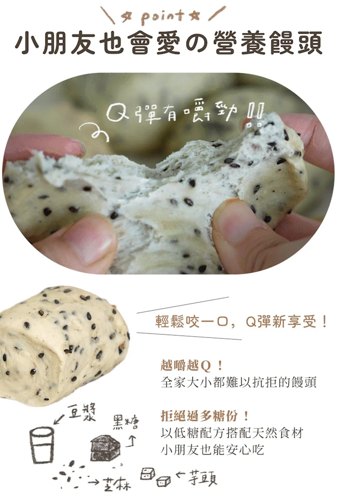 小朋友也愛的營養饅頭