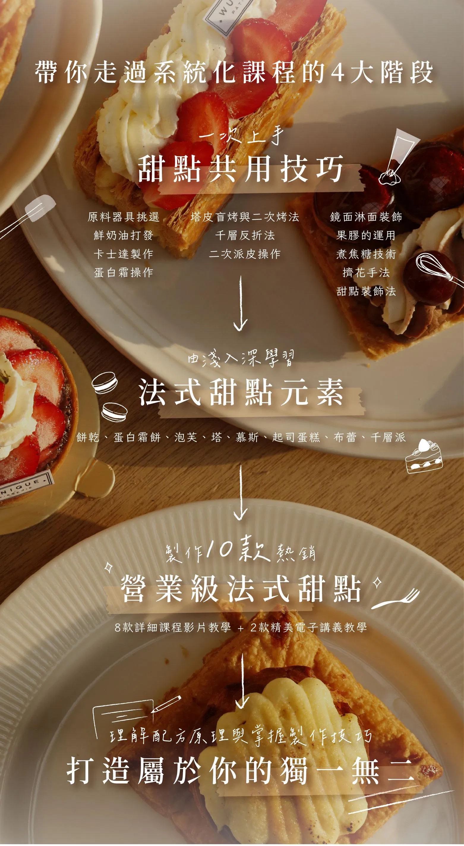 打造專屬法式甜點
