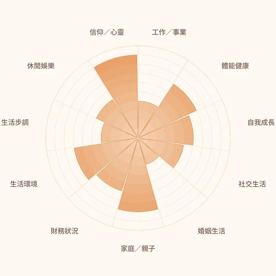 生命平衡輪示意圖