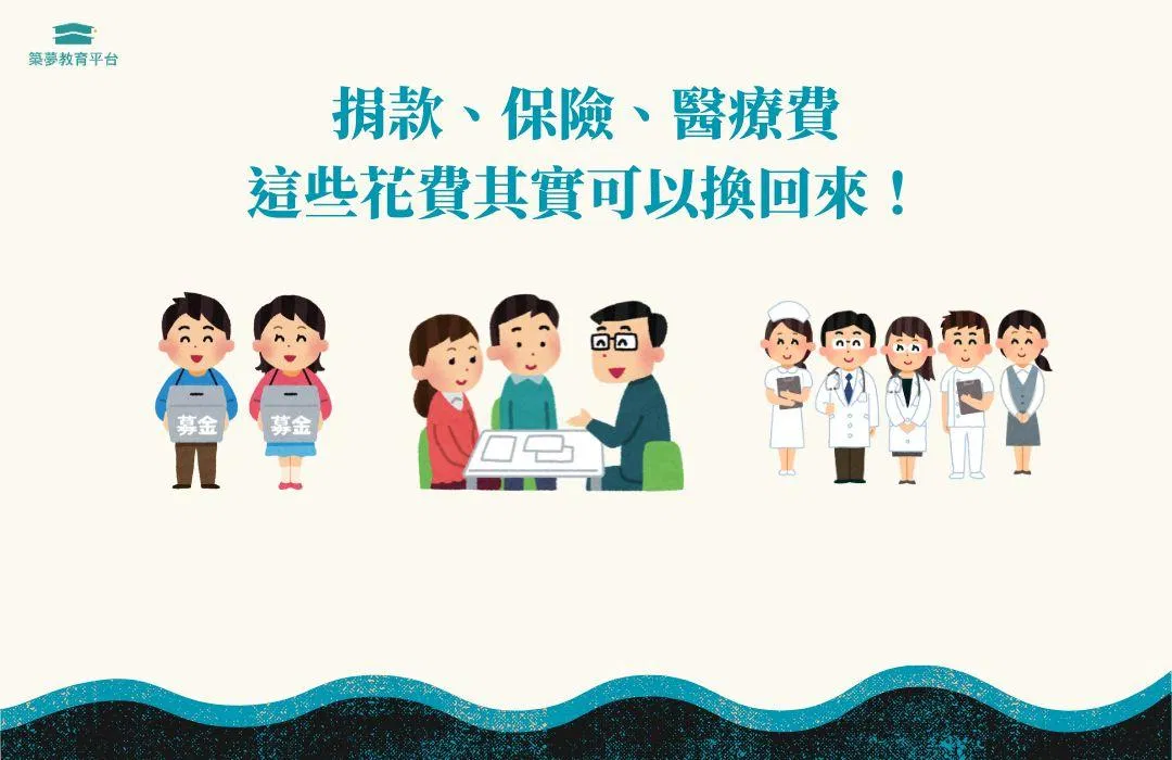 捐款、保險、醫療費這樣花費可以換回來