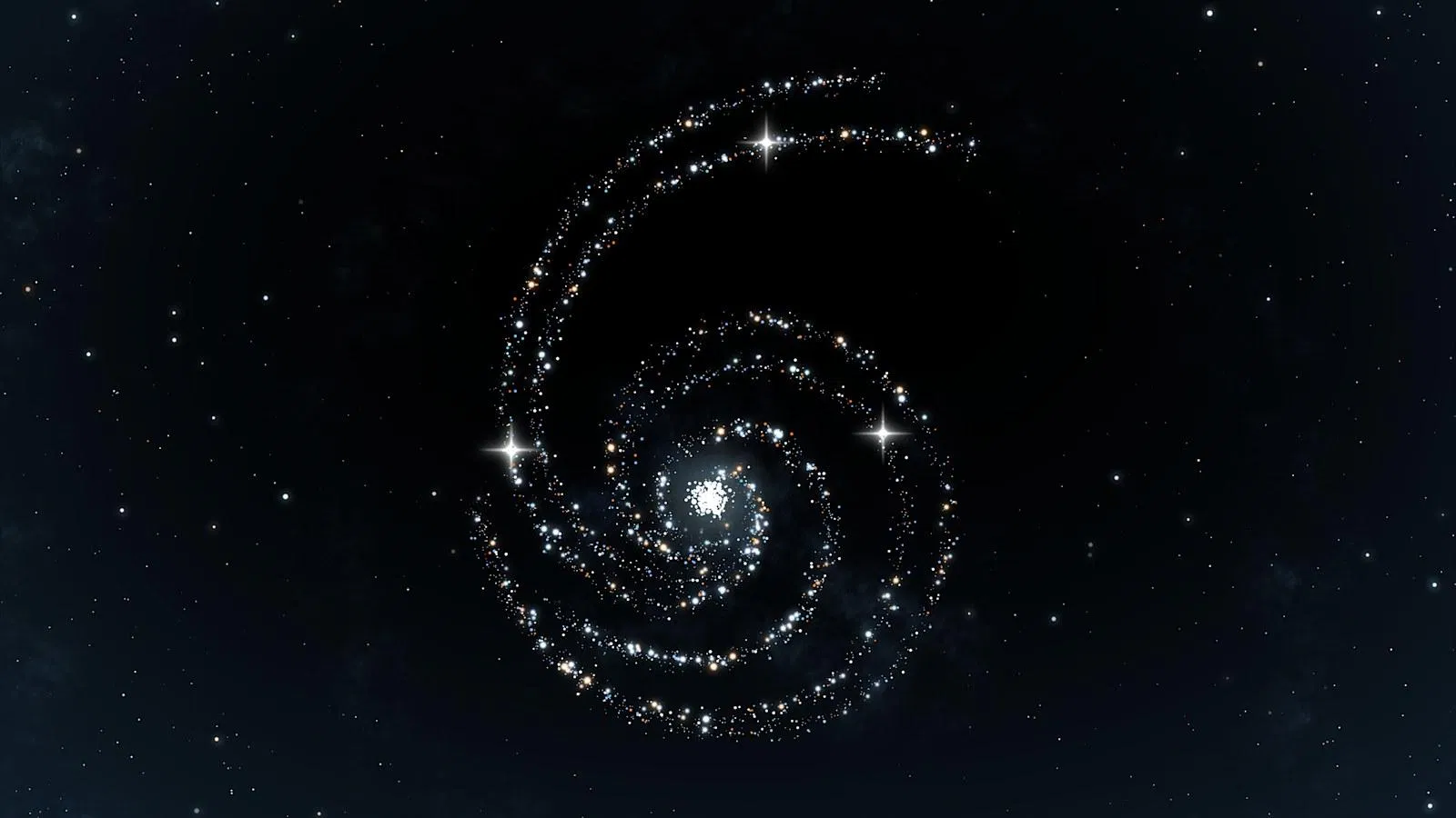 GPT-6 Astra 主視覺：星群排成數字 6 的螺旋星系，OpenAI 官方發布圖