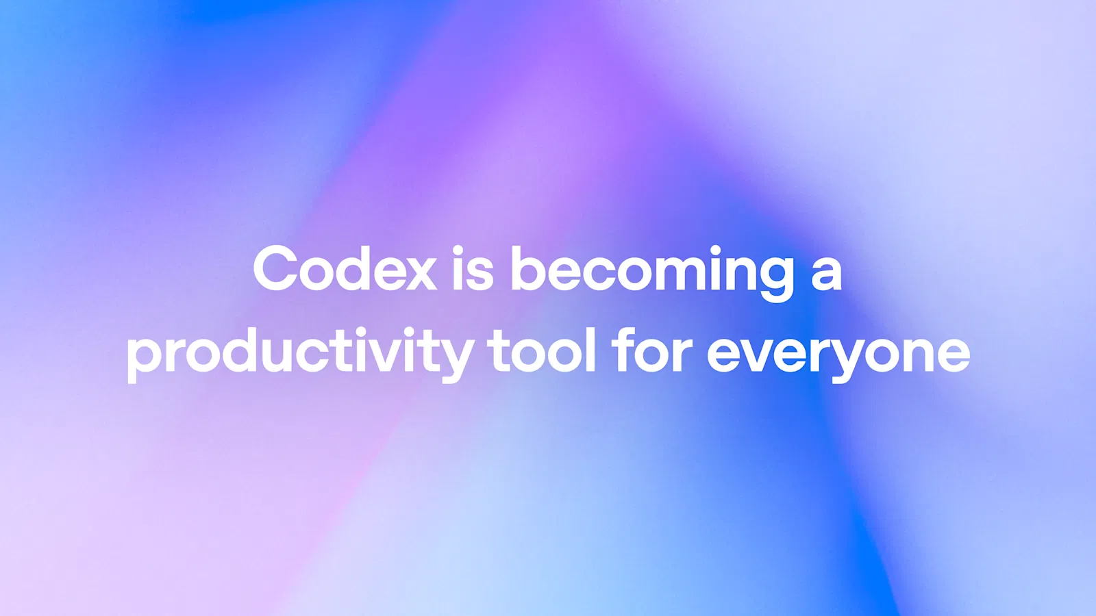 OpenAI 官方視覺：Codex 正在成為所有人的生產力工具，知識工作者佔使用者兩成且成長最快
