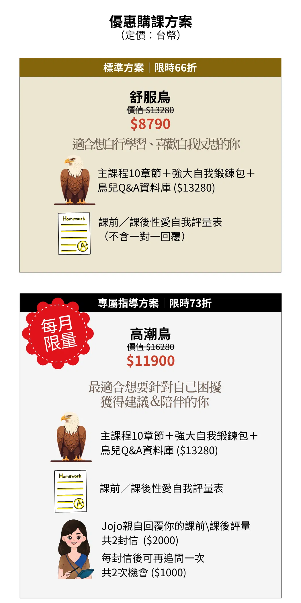 2種購課方案