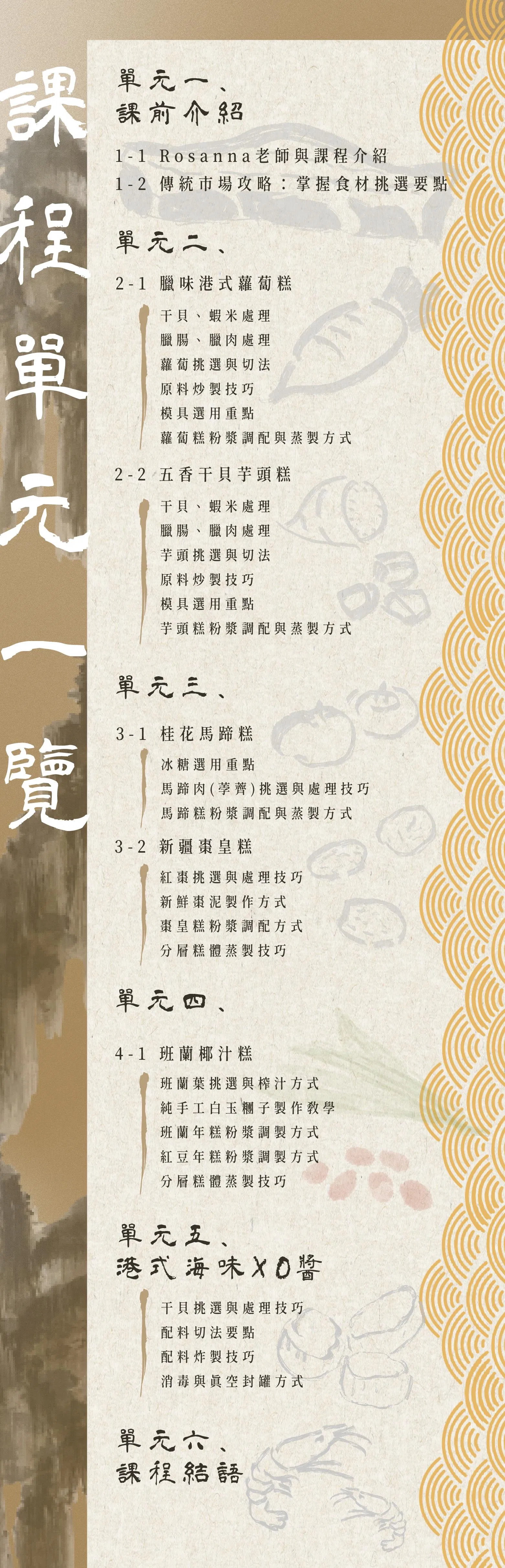 課程單元總覽