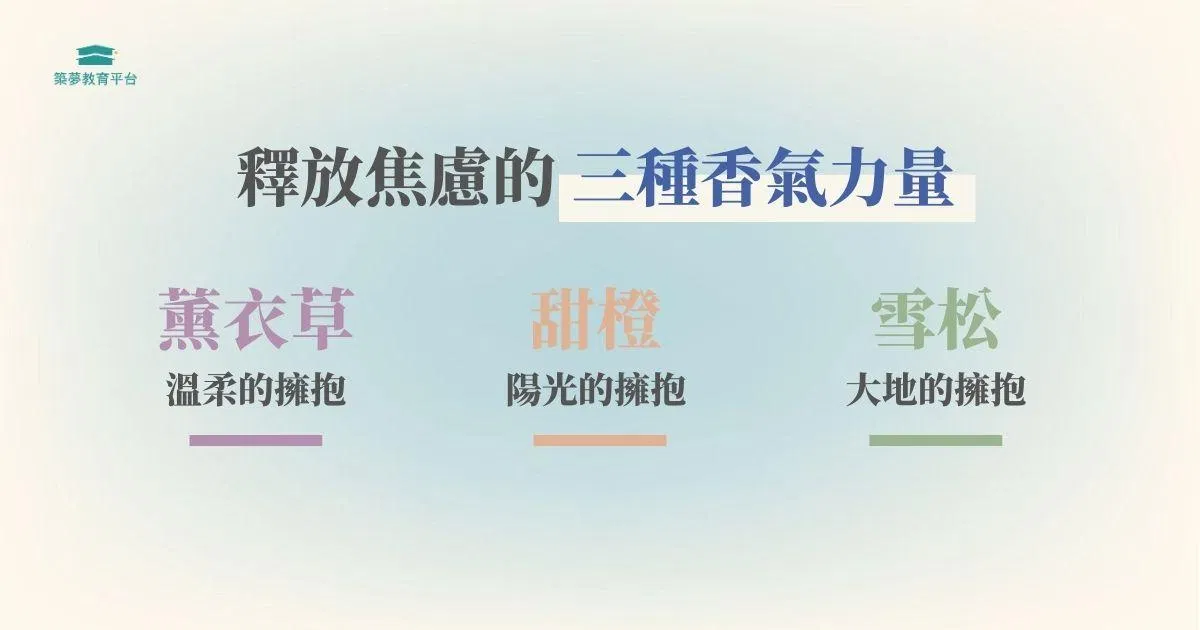 三種釋放焦慮的味道