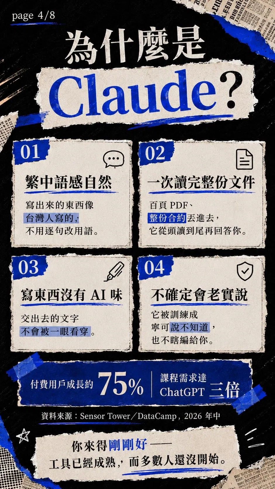為什麼是 Claude 四大優勢