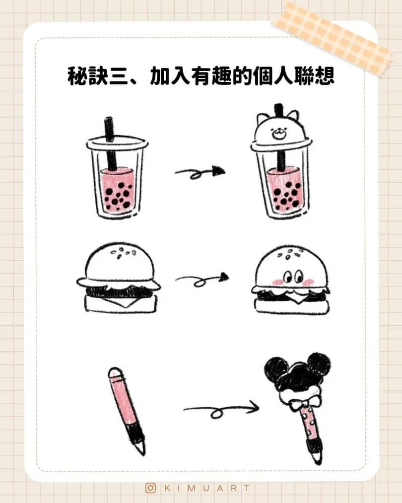 秘訣三：加入有趣的個人聯想