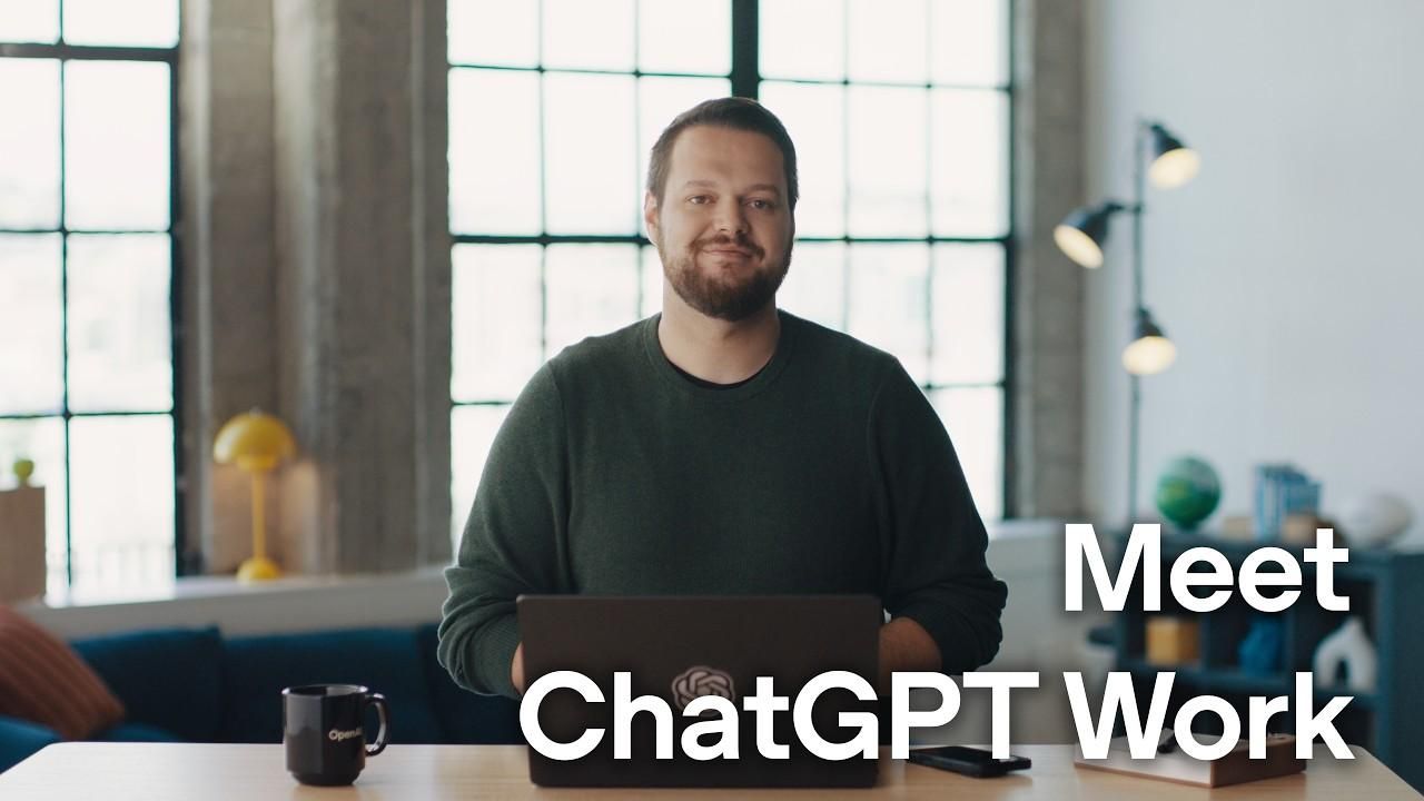 OpenAI ChatGPT Work 官方產品介紹畫面,由 GPT-5.6 驅動的 AI 代理人