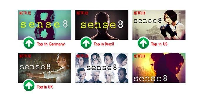 Sense8 不同地區的最佳封面差異
