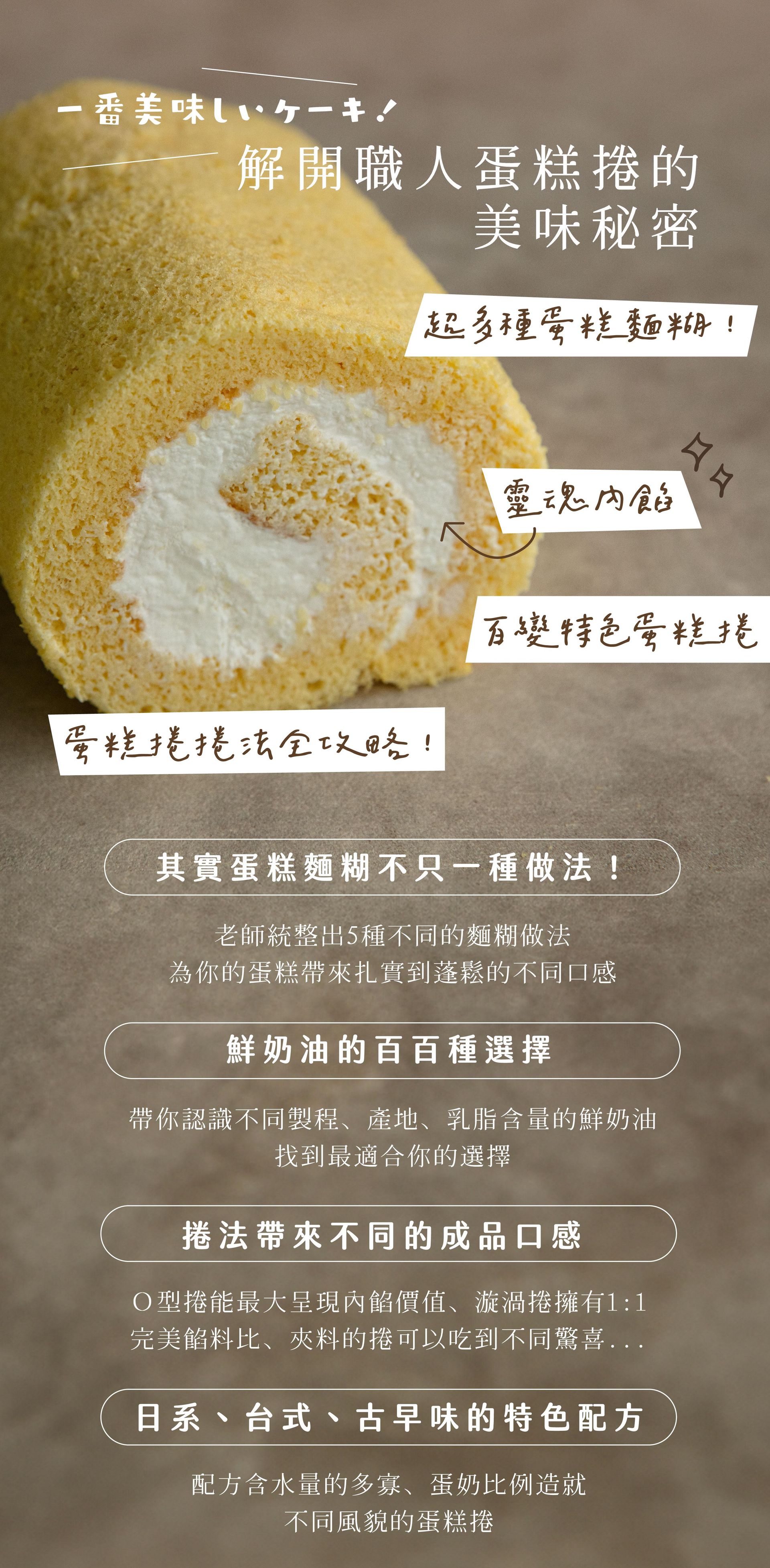 蛋糕捲的美味秘密