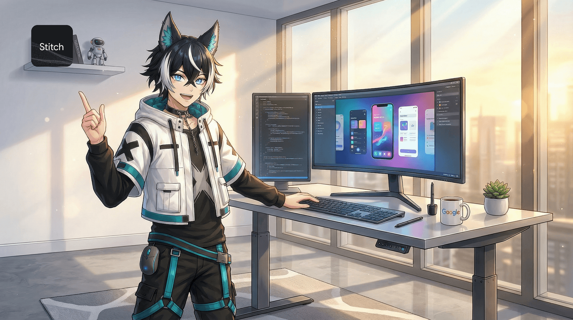 Google Stitch AI UI 設計工具教學封面