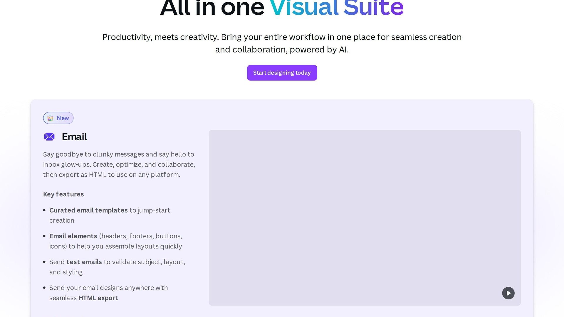 Canva Visual Suite 官方頁面