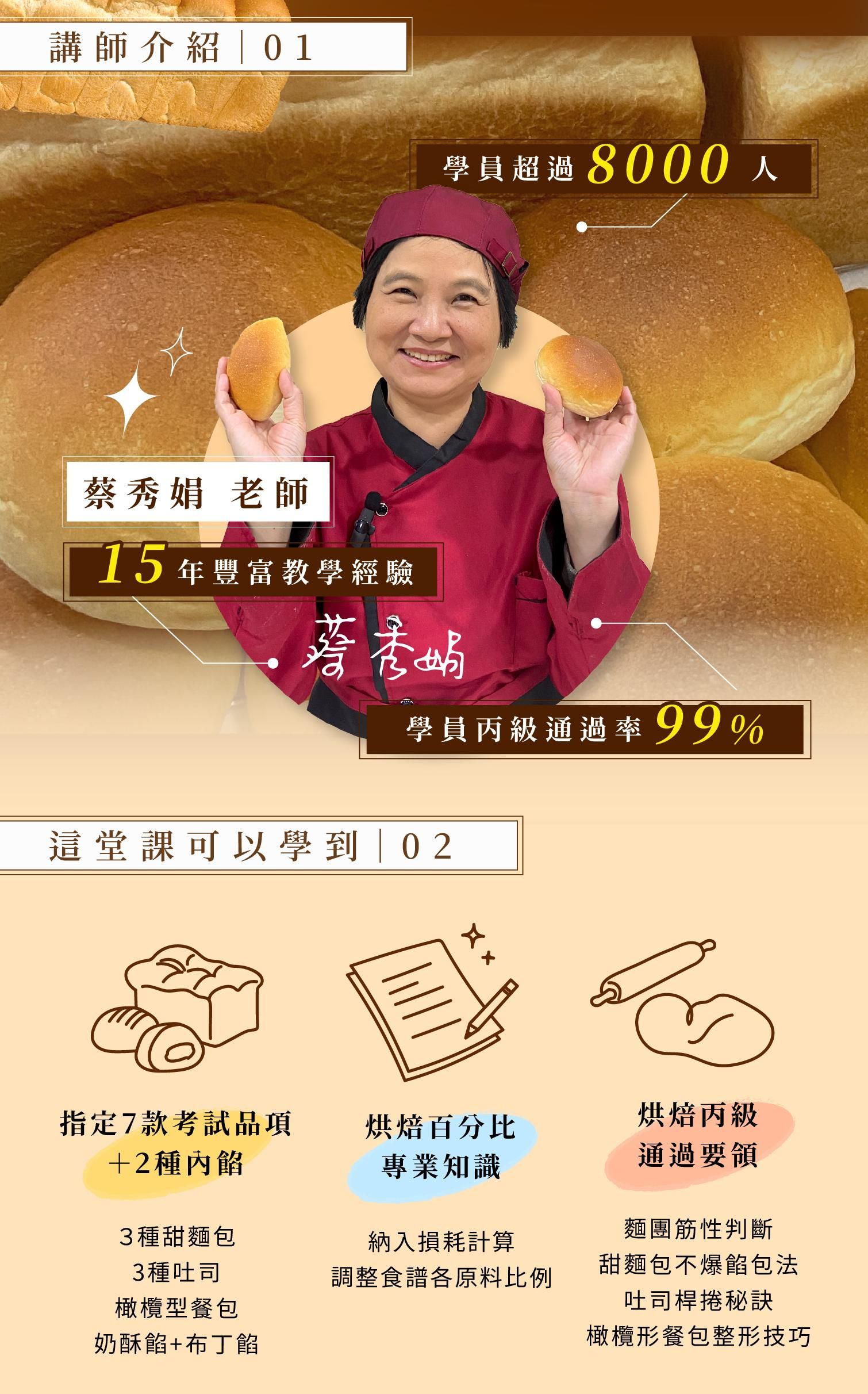 丙級課程蔡秀娟老師介紹