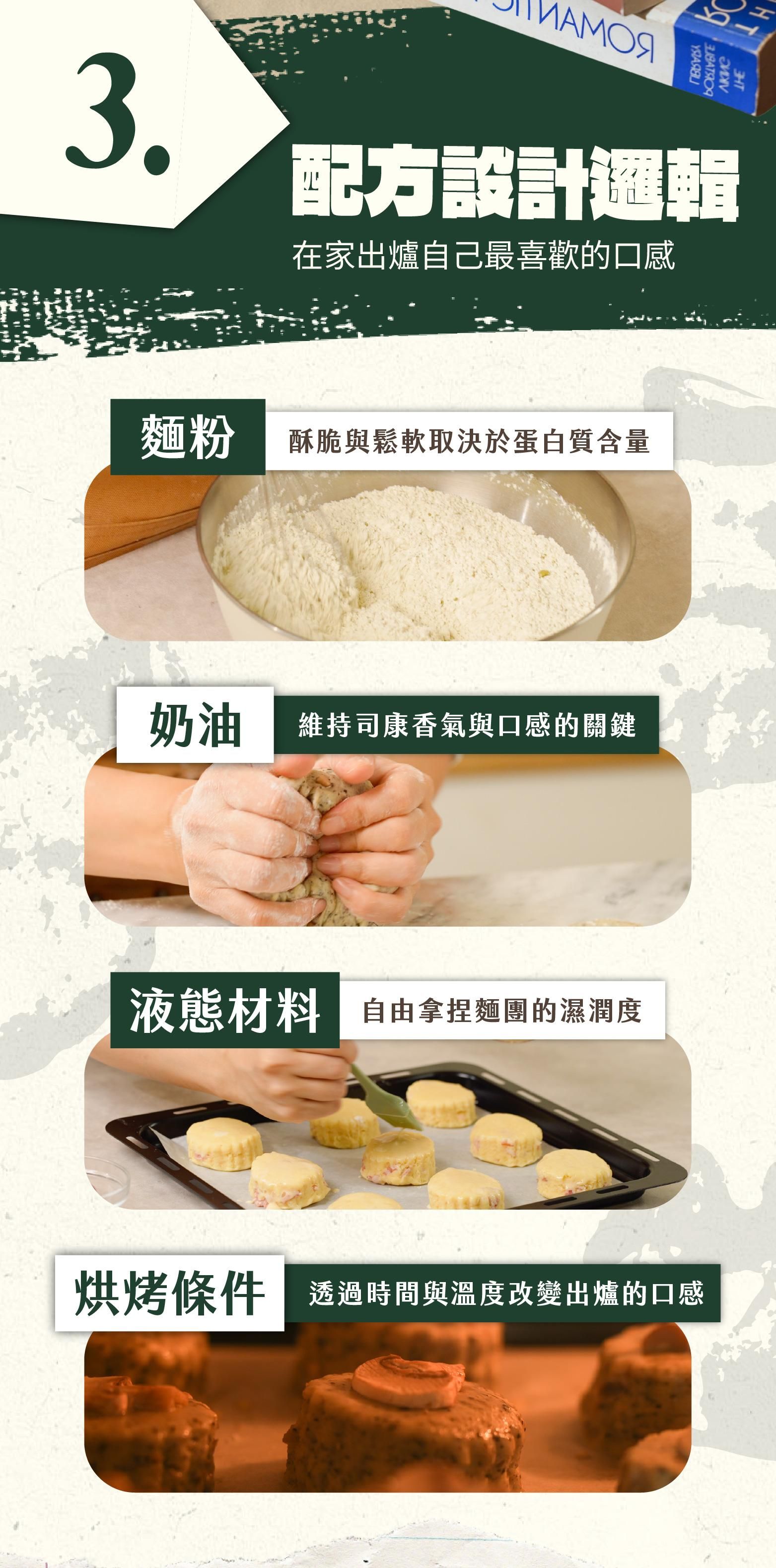 打造職人司康的關鍵3：配方設計邏輯
