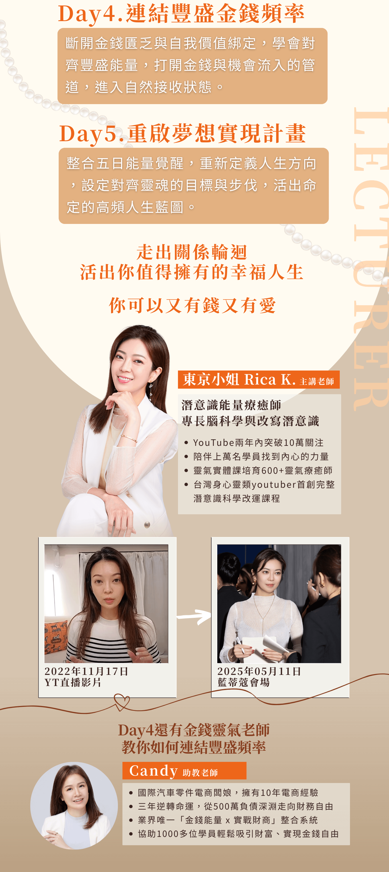 參加『覺醒女神能量』課程，啟動內在女性能量，提升顯化力，連結金錢能量，活出自由豐盛的人生。立即了解課程詳情！內在女性能量,顯化力提升,金錢能量連結,身心靈課程,東京小姐學院,Rica K.,潛意識療癒,女性成長課程,線上靈性課程