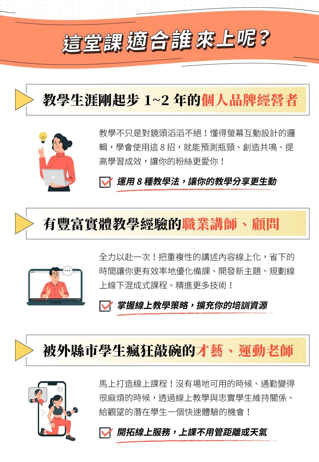 線上教學開課、自媒體經營、職業講師都必備的線上教學方法