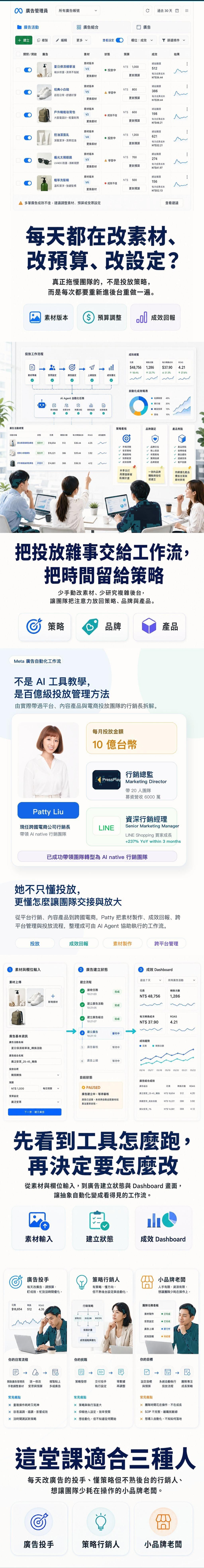 Meta 廣告自動化工作流課程圖文介紹上半段