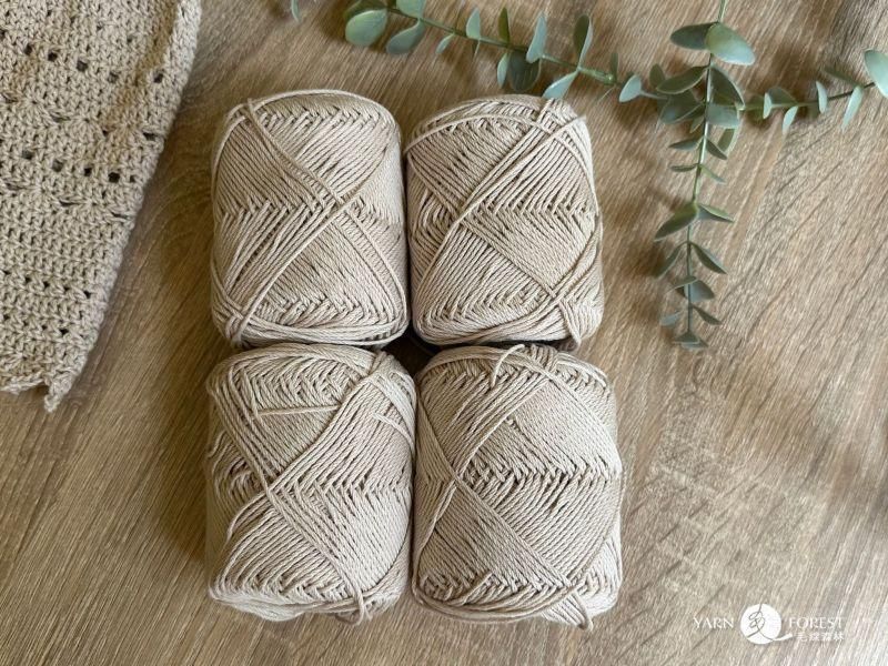 isk-017 晶亮棉漁夫帽|超值影音材料包 - 超優惠❗線上課程+編織材料包(淺棕)