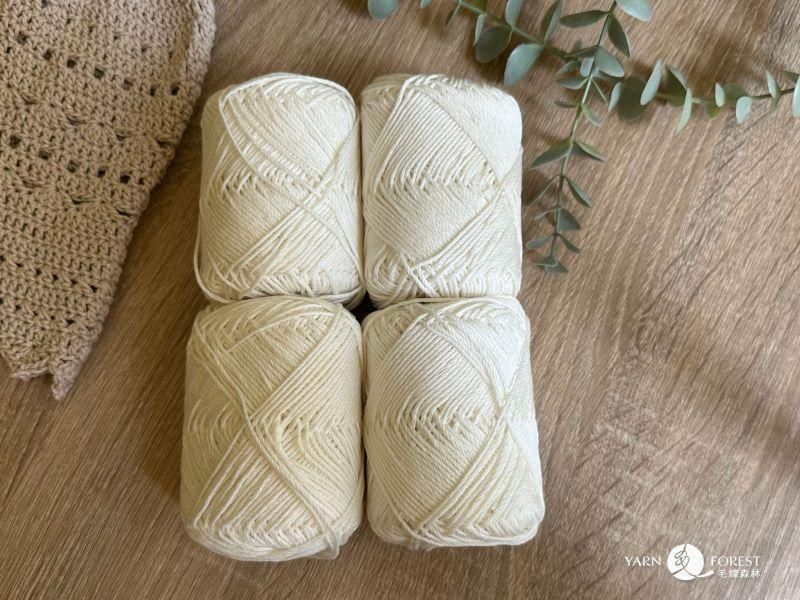 isk-017 晶亮棉漁夫帽|超值影音材料包 - 超優惠❗線上課程+編織材料包(白)