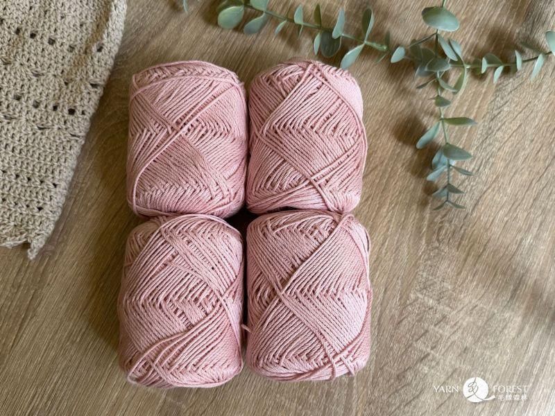 isk-017 晶亮棉漁夫帽|超值影音材料包 - 超優惠❗線上課程+編織材料包(淺粉)