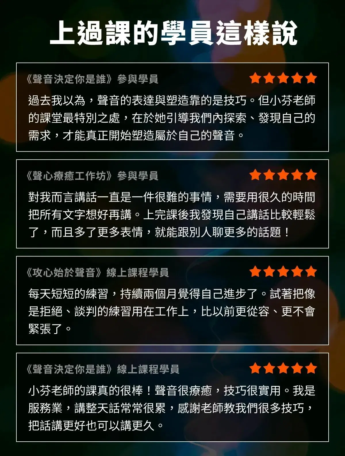 魏世芬老師引導管理者學員提升說話影響力與從容