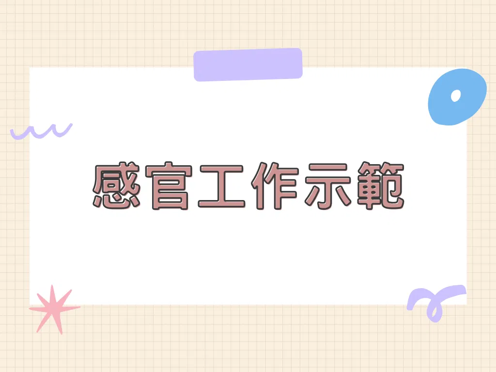 感官工作示範