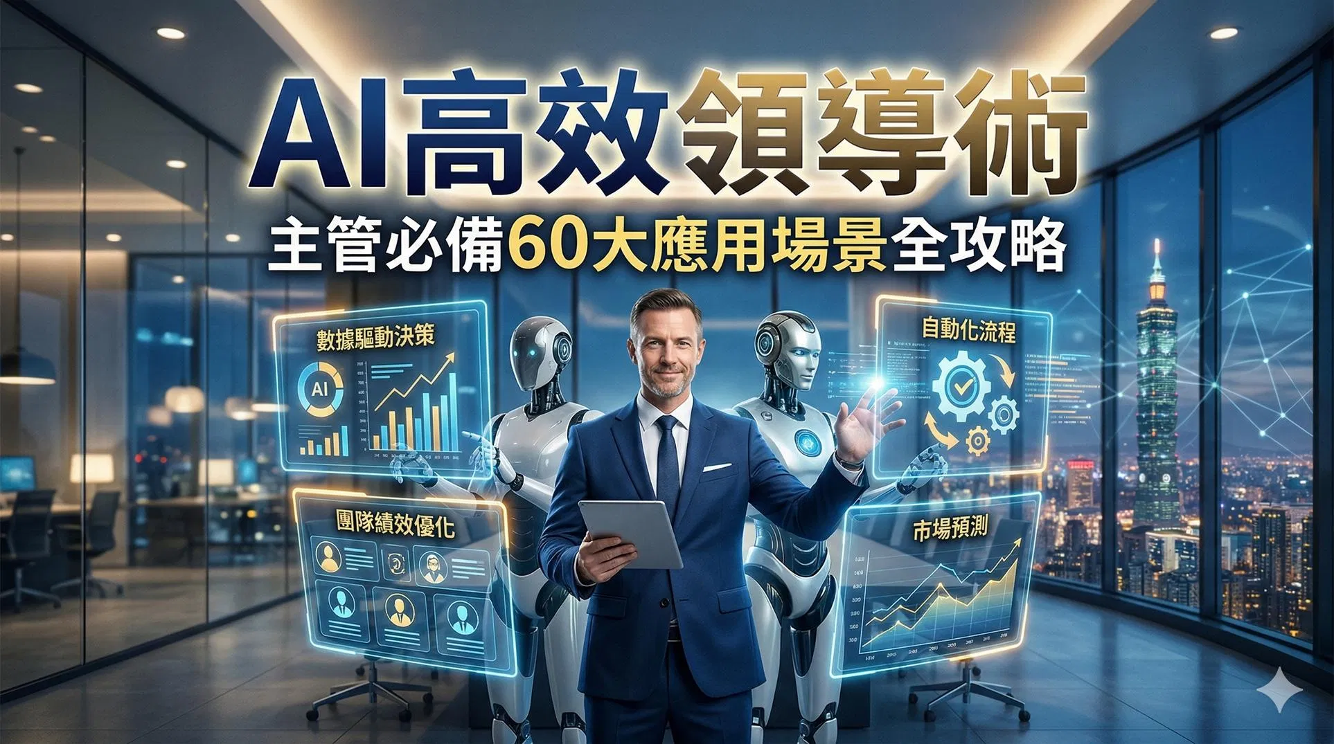 《AI 高效領導術：主管必備 60 大應用場景全攻略》 | ChatGPT、Claude、Gemini 生成式 AI 平台全適用！