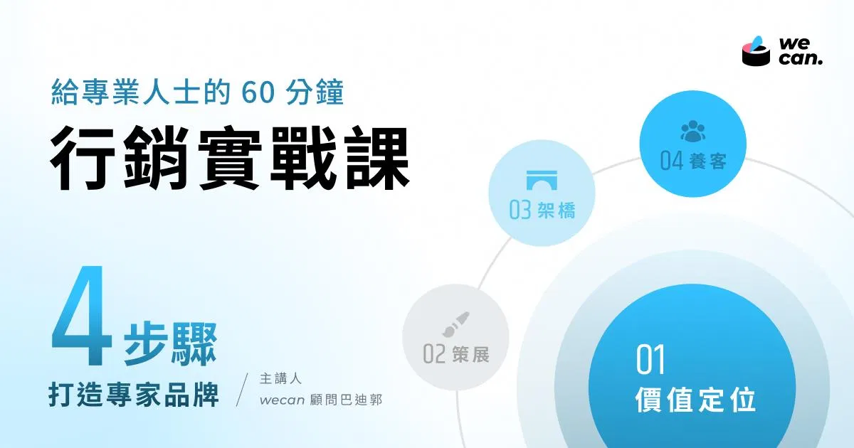專業職人，系統化行銷策略講座