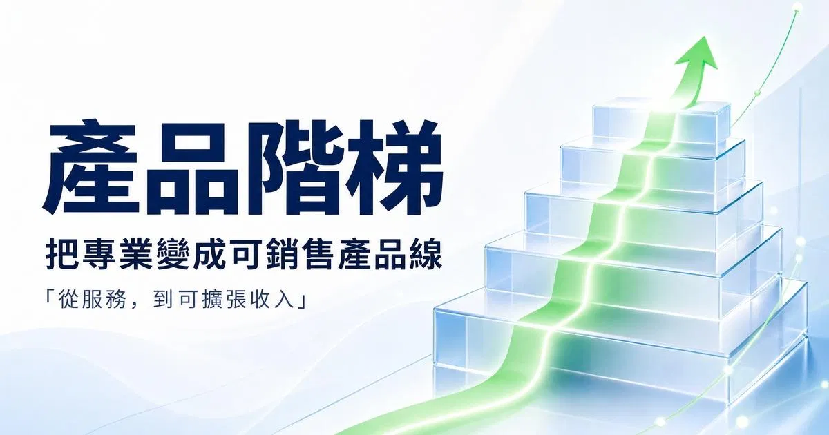 AI一人公司系列 Part 5：一人公司的產品階梯設計