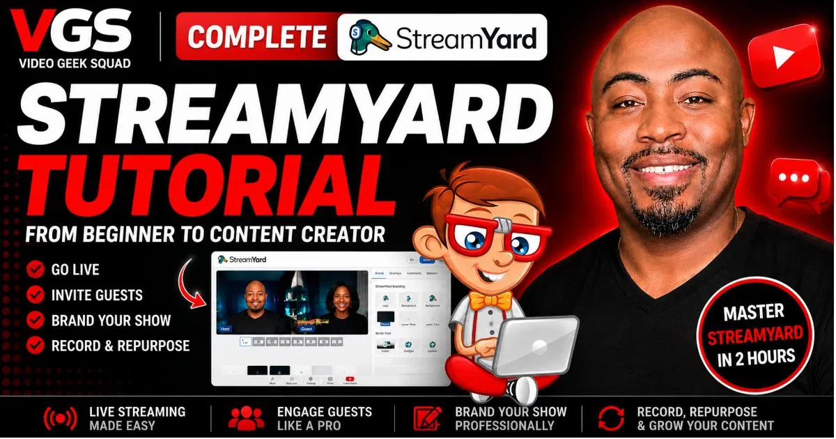 StreamYard Masterclass 2026: From Beginner to Content Creator in Just 2 Hours