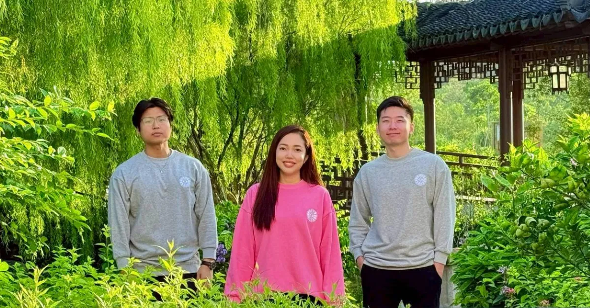 療癒冥想長袖大學T