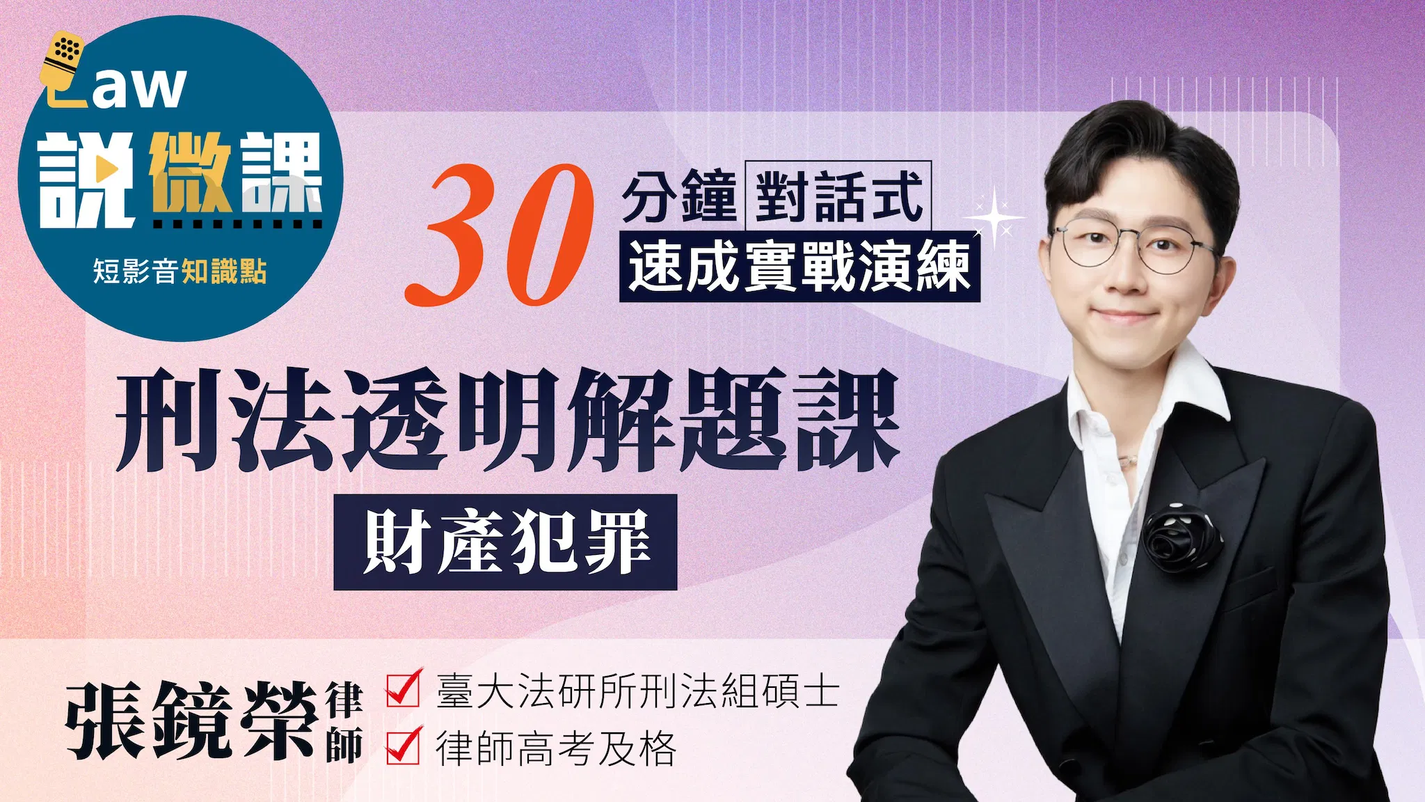 刑法透明解題課【財產犯罪】｜張鏡榮