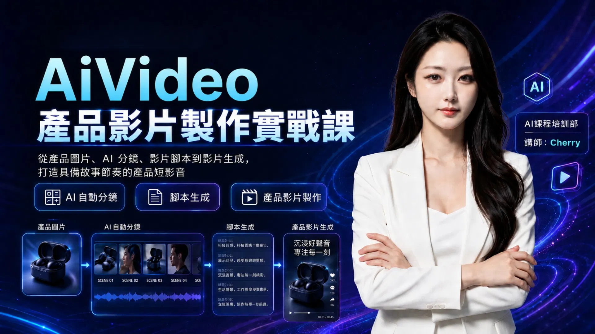 ConnactAI AiVideo 基礎操作教學課程