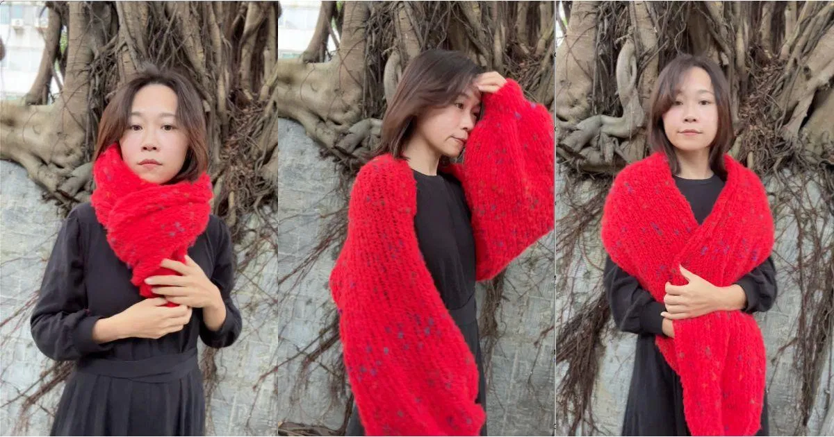 Sweater Scarf 圍巾罩衫