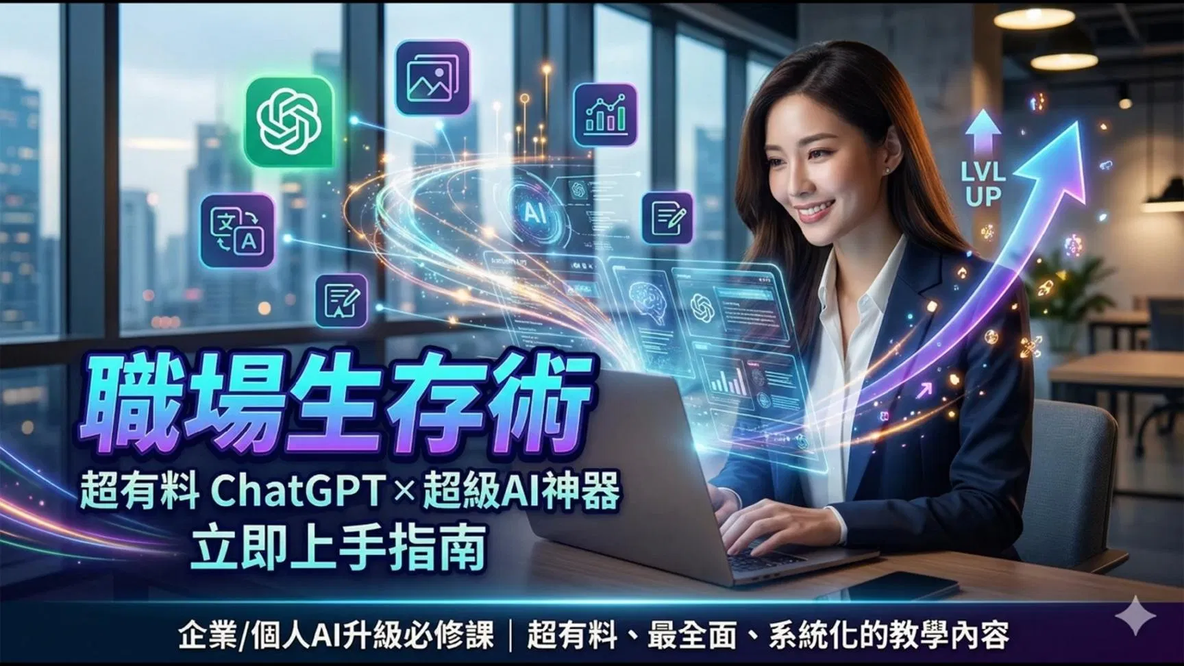 職場生存術：超有料 ChatGPT × 超級AI神器立即上手指南