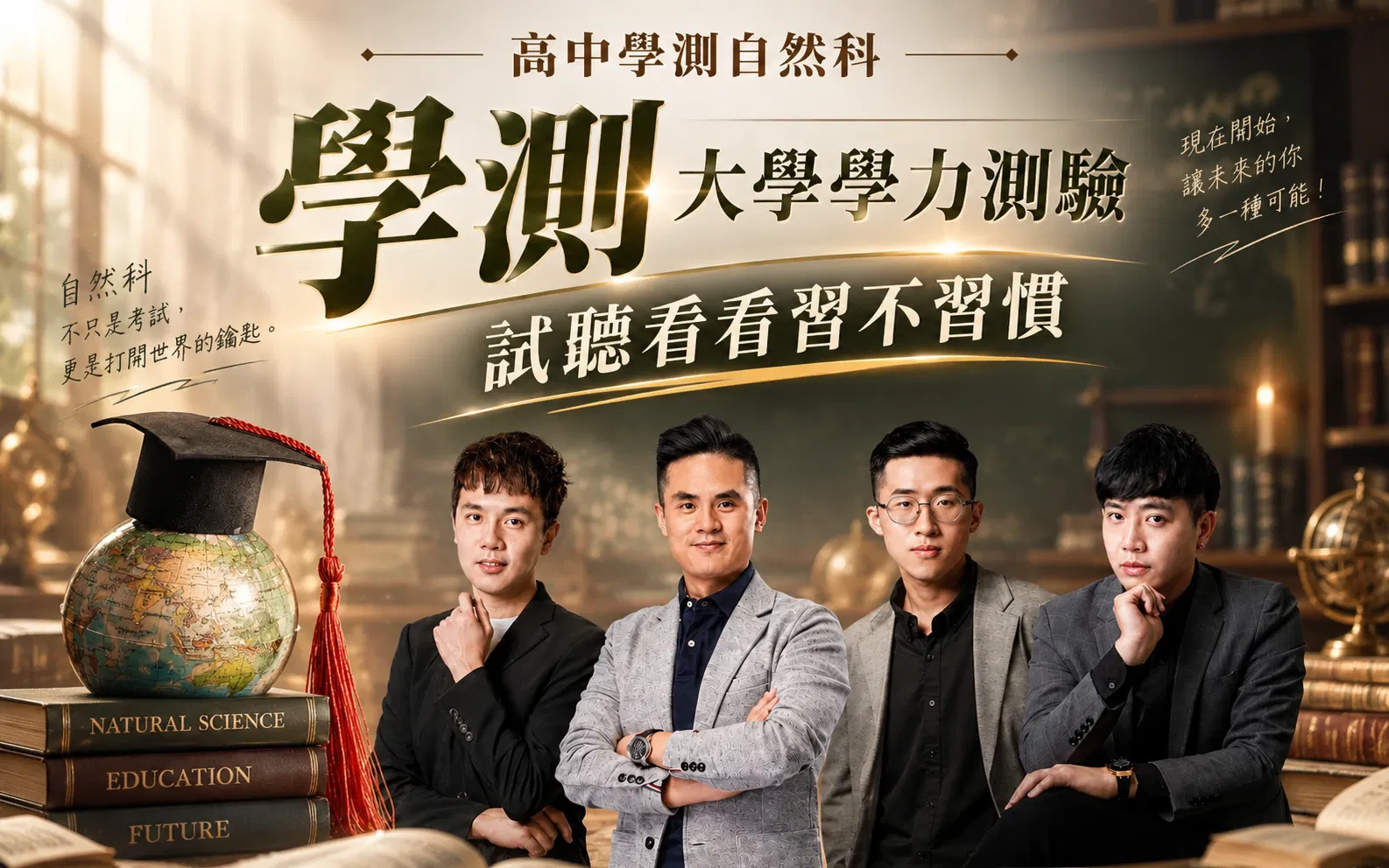 高中學測自然科｜學測試聽區