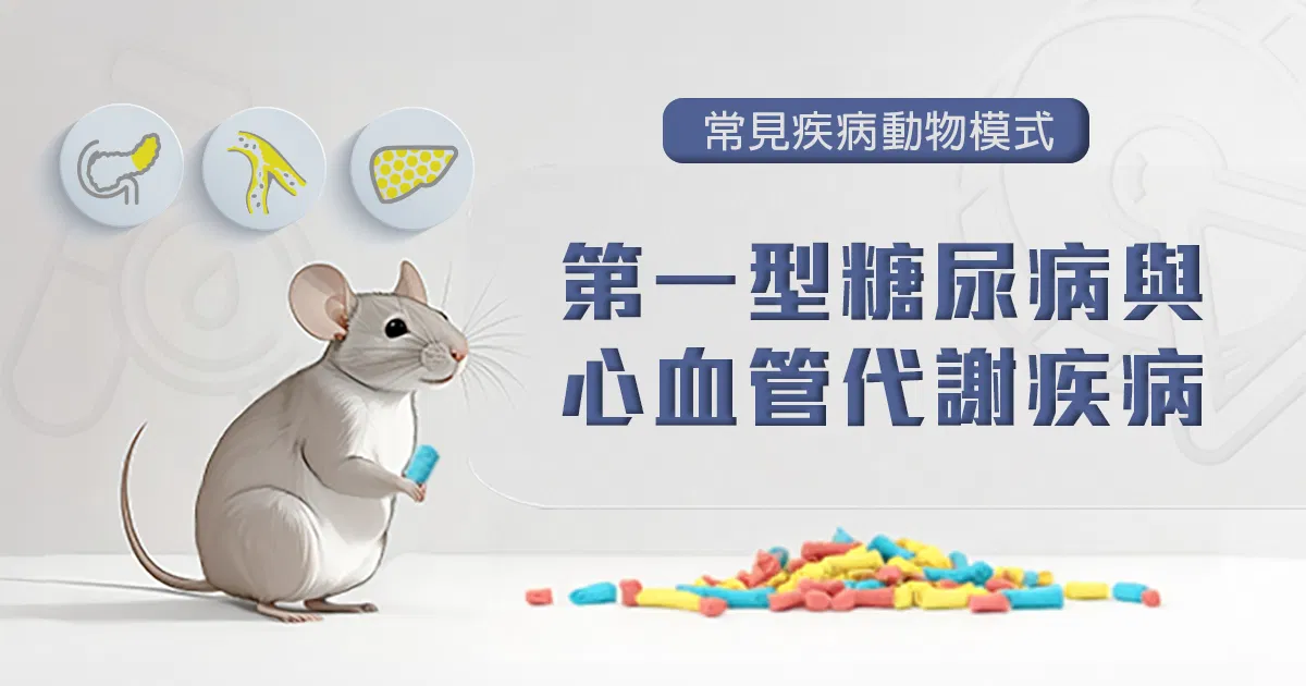 常見疾病動物模式-第一型糖尿病與心血管代謝疾病模式